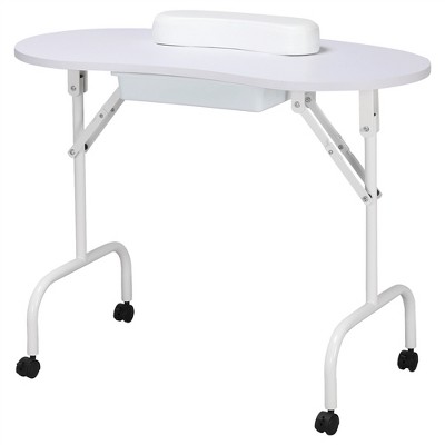 Yaheetech Folding Manicure Table Nail Beautician Desk Workstation