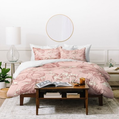 Full/Queen Pattern State Duvet Set - Deny Designs: Microfiber, Reversible