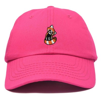 Dalix Red Panda Embroidered Cotton Dad Hat Cute Animal Adjustable Baseball Cap for Outdoor Style Womens