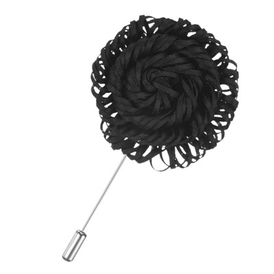 Unique Bargains Flower Lapel Pins Stick Brooch for Men Wedding Graduation 1 Pc