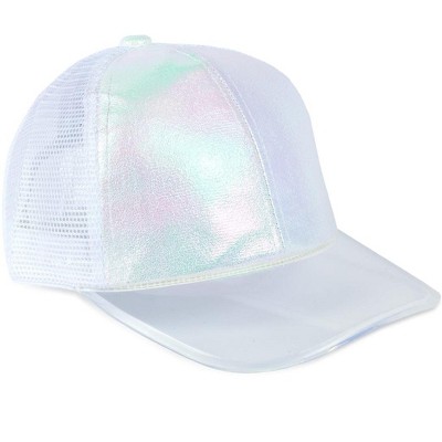 Magid Duochrome Acrylic Brim Baseball Cap White