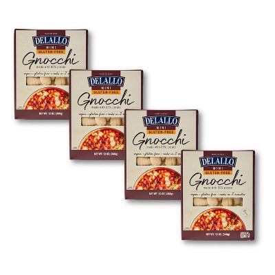 DeLallo Gluten-Free Mini Gnocchi Pasta, 12 oz Box, (4 Pack)