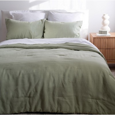 French Linen Comforter & Sham Set | BOKSER HOME