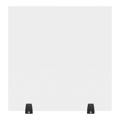 Stand Up Desk Store ReFocus Acrylic Divider Partition Sneeze Guard Shield for Desks, Tables, and Cubicle Walls