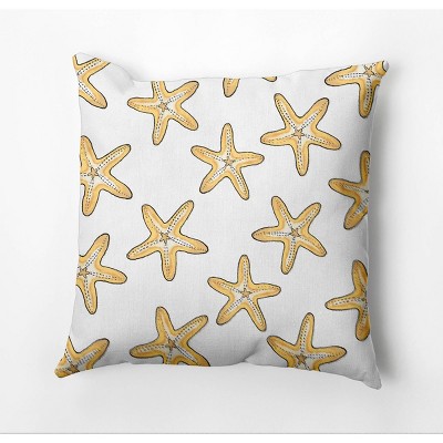 18"x18" Soft Starfish Square Throw Pillow - e by design