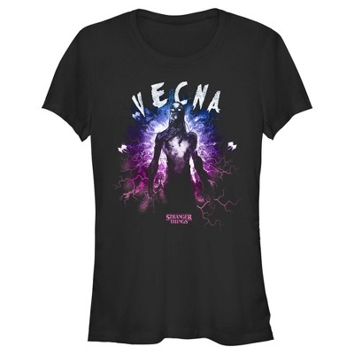 Juniors Womens Stranger Things Vecna The Upside Down Monster T-Shirt