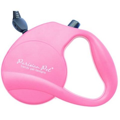 Parisian Pet 'Retractable Leash M' for Dogs & Cats – Stylish 16-Foot Retractable Dog Leash with Ergonomic Handle, Pink