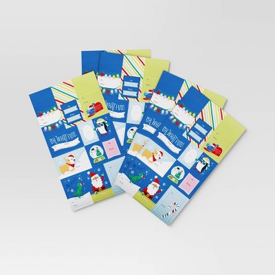 50ct Christmas Peel and Stick Gift Tags Blue/Green/Red - Wondershop™