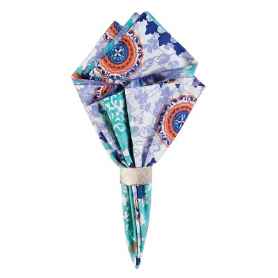 C&F Home Zarina Cotton Reversible Napkin, Set of 6