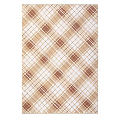 Washable Modern Striped Rug Non Slip Low Pile Rug Soft Throw Floor Cover Foldable Indoor Carpet for Living Room Bedroom Nursery