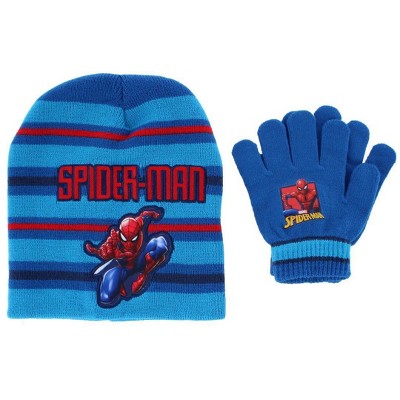 Textiel Trade Boy's One Size Fits Most Spider-Man Winter Beanie and Gloves Set
