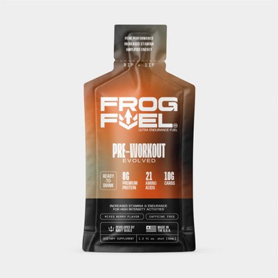Frog Fuel Ultra Pre-Workout Shot & Energy Gel - Mixed Berry - 24 Pack 1.2oz. Shots