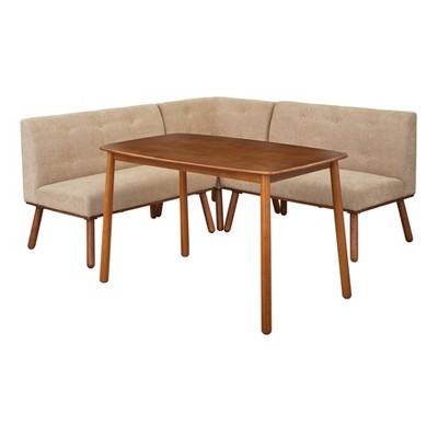 Buylateral 4pc 4 Seats Playmate Mid Century Modern Upholstered Dining Set