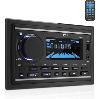 Pyle Bluetooth MP3 Radio Receiver Double DIN with LCD Display and Remote Control (PLR2DN) - Black