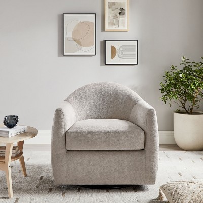 VANOMi 33'' Upholstered Swivel Chair with Removable Cushion