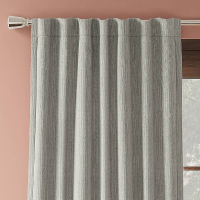 Blackout Corded Ribbed Curtain Panels - Threshold™