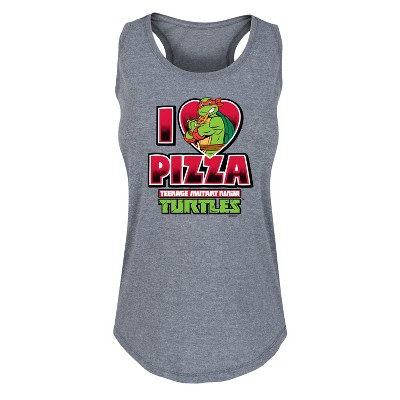 Women's - Teenage Mutant Ninja Turtles - I Love Pizza Graphic Racerback Tank