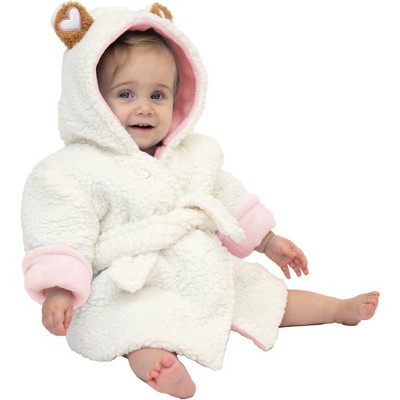 Pavilion Gift Company - Beary Special - Pink - 12-24 Months Toddler Bathrobe - One Piece Pajamas