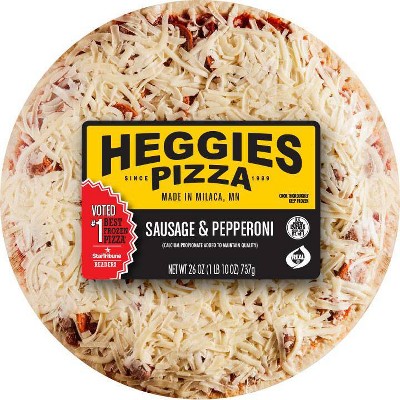Heggies Sausage and Pepperoni Frozen Pizza - 26oz