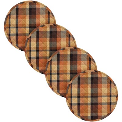 Park Designs Let's Go Pickin' Round Placemat 15" Dia Set Of 4