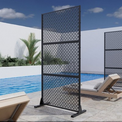 Black Galvanized Steel Screen with Double Grid Weave Pattern