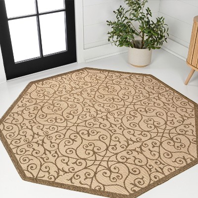 JONATHAN Y Madrid Vintage Filigree Textured Weave Indoor/Outdoor Area Rug