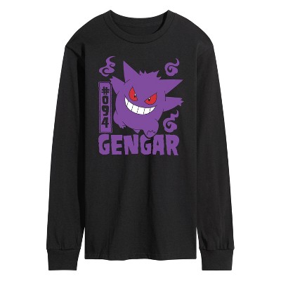 Men's - Pokémon - Gengar Long Sleeve Graphic T-Shirt