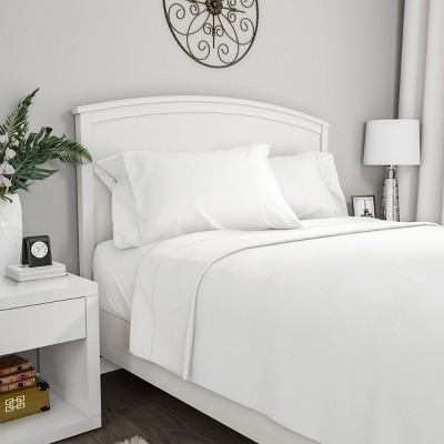 Hastings Home Microfiber Twin Sheet Set - 3 Pieces, White