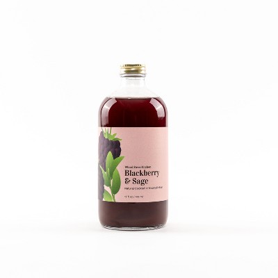Wood Stove Kitchen Blackberry & Sage Cocktail and Mocktail Mixer, 16 fl oz