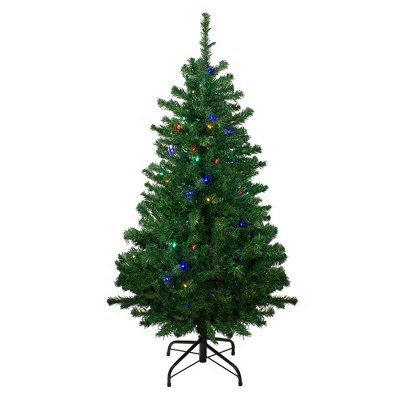 Northlight Pre-Lit Medium Mixed Classic Pine Artificial Christmas Tree - 4' - Multi LED Lights