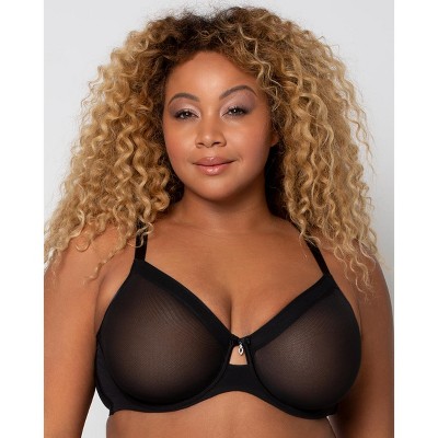 Curvy Couture Sheer Mesh Unlined Underwire