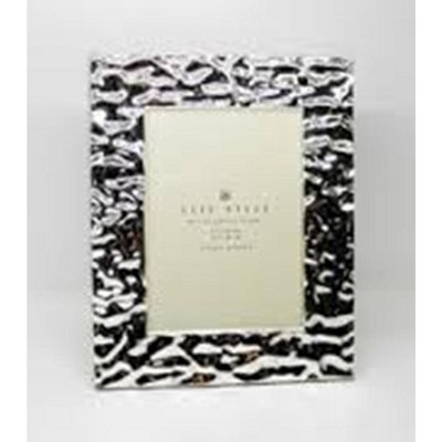 Jiallo Silver Plated 4x6" Frame, Crinkled Border
