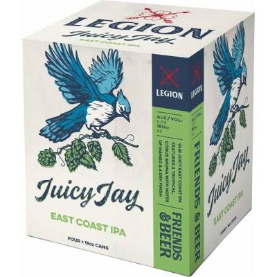 Legion Juicy Jay IPA Beer - 4pk/16 fl oz Cans