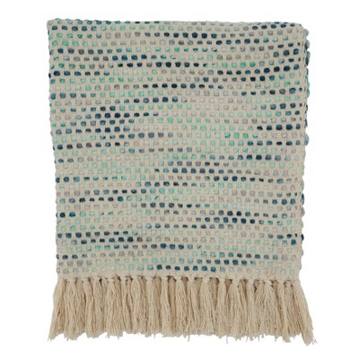 Saro Lifestyle Tasseled Throw With Confetti Design