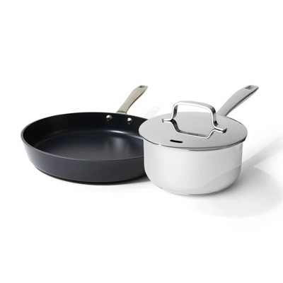 Alva Maestro 3pc Ceramic Nonstick Cookware Set - Non-Toxic, Oven & Dishwasher Safe