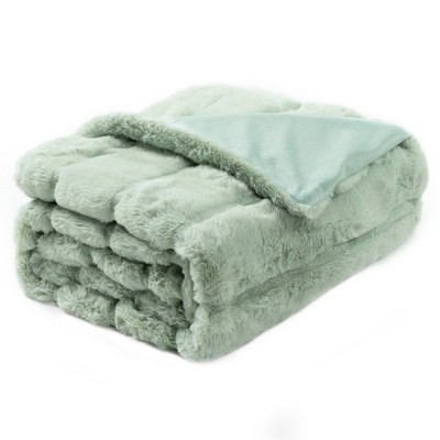 Cozy Bliss Plush Faux Fur Blanket, Ultra Soft Throw Blanket