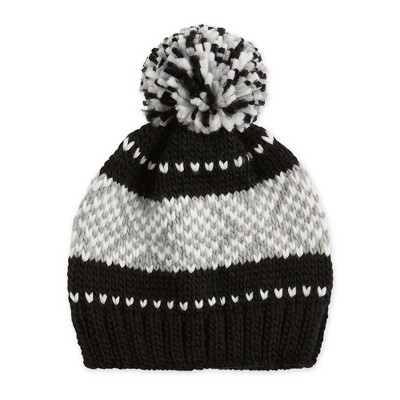 Hadley Wren Black Nordic Beanie