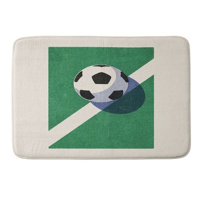 Deny Designs Daniel Coulmann Balls Football Memory Foam Bath Mat