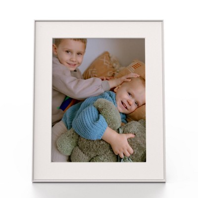 15" HD Wifi Walden Matted Clay - Digital Photo Frame by Aura: Vertical & Horizontal, 10000 Photos Capacity