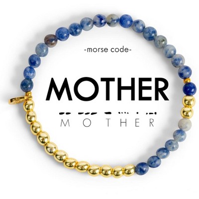 ETHIC GOODS Women's 4mm Morse Code Bracelet [MOTHER]