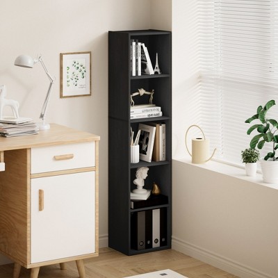 HOMLUX 5-Tier Cube Bookcase Bookshelf Storage Organizer Living Room, Bedroom, Kids Room
