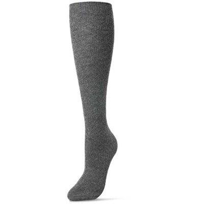 Natori Medallion Knit Wool Blend Knee Socks 9-11