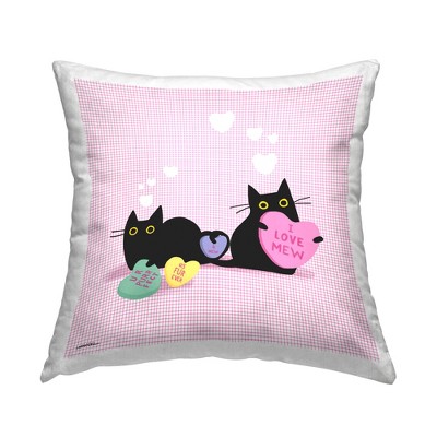 Stupell Industries Cats & Valentine Hearts
