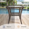 Gymojoy Patio Wicker Side Table with Storage Side Table - 3 of 4