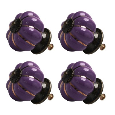 Unique Bargains Ceramic Corrosion-Resistant Dressing Table Cabinet Knob 4 Pcs