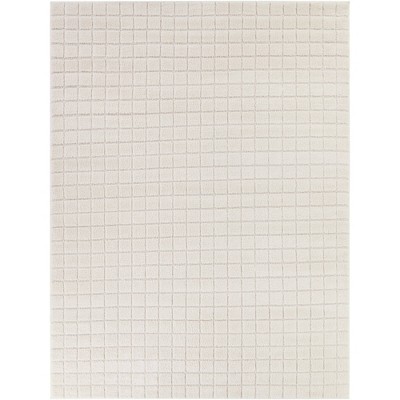 Balta Rugs Hopkins Geometric High-Low Carved Pattern Area Rug Cream