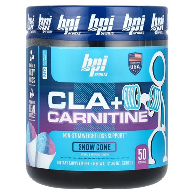 BPI Sports CLA + Carnitine, Snow Cone, 12.34 oz (350 g)