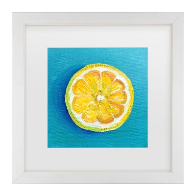 Trademark Fine Art - Key and Sea Lemon Slice Matted Framed Art