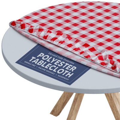 Tablecloth of Polyester -Fitted with Elastic, for round tables