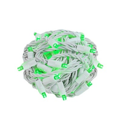 Novelty Lights 50 Light LED Christmas Mini Light Set (White Wire, 25 Feet)